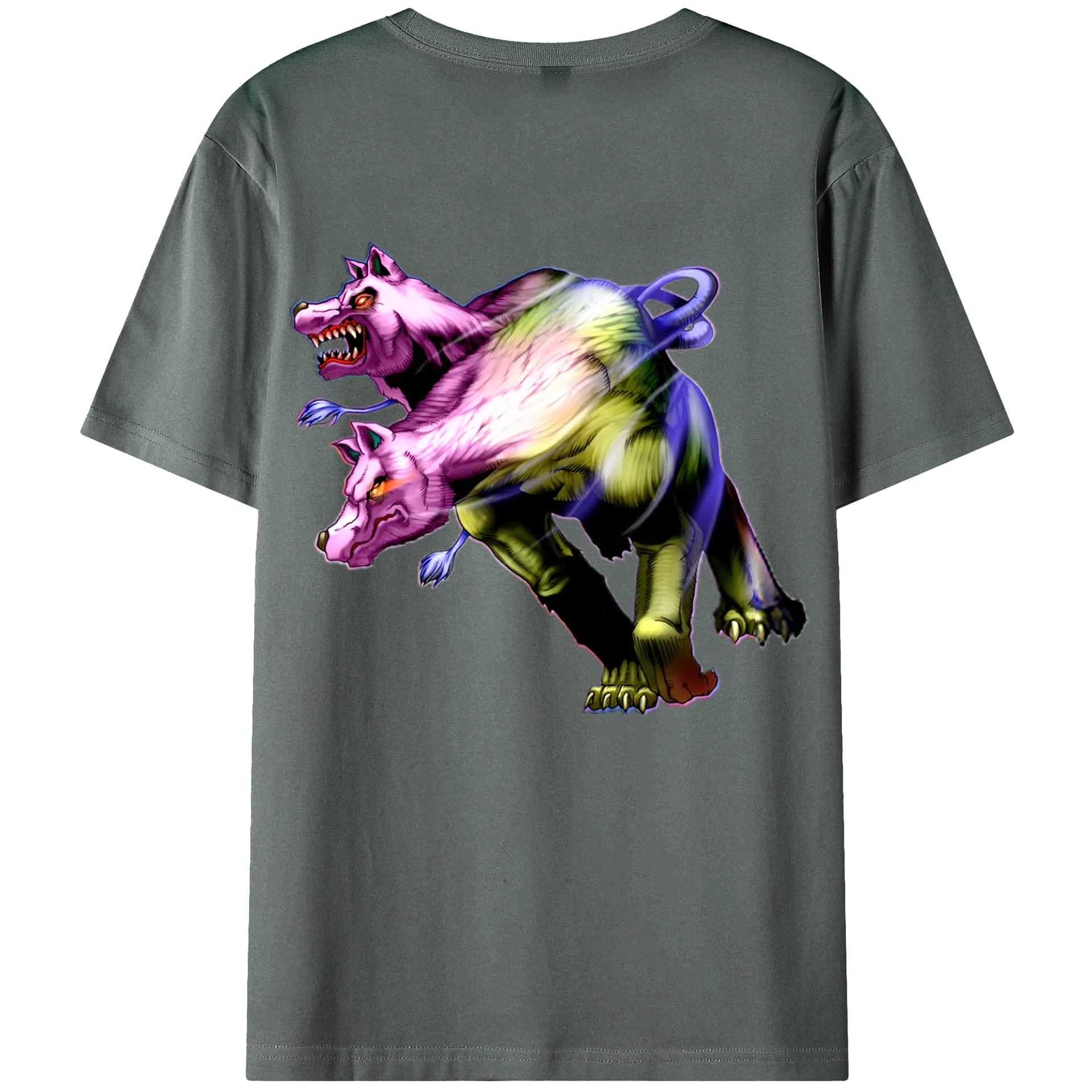 （画像用） 遊☆戯☆王 Yu-Gi-Oh! 綿100％ メンズ半袖Tシャツ（バックプリント） 通気性